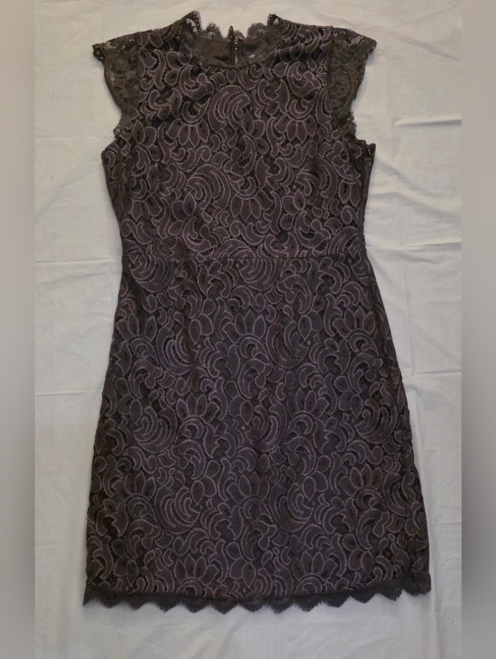 Xhilaration Plum Lace Midi Dress